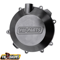 Fm-parts pokrywa sprzegła (dekiel) wzmacniana cnc 6082 aluminium (większa pojemność oleju) ktm/husqvarna/gas gas 250/300 `17-22  kolor czarny